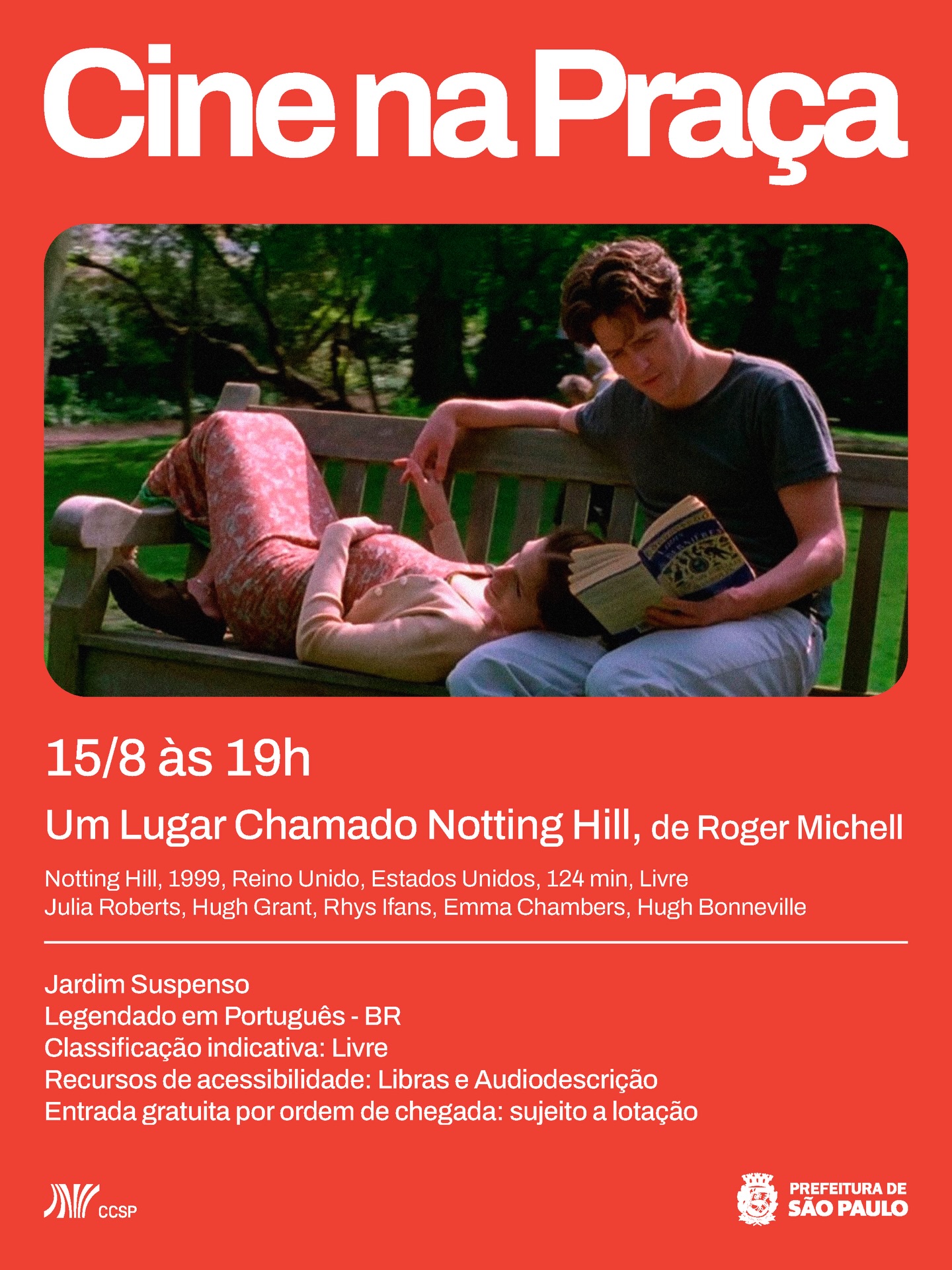 SESSÃO VERGUEIRO AO AR LIVRE: Um Lugar Chamado Notting Hill